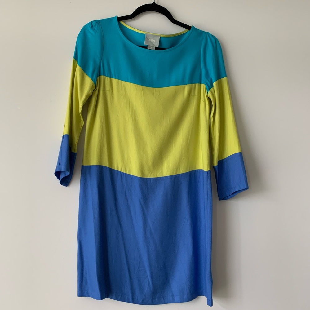 Anthropologie color block dress